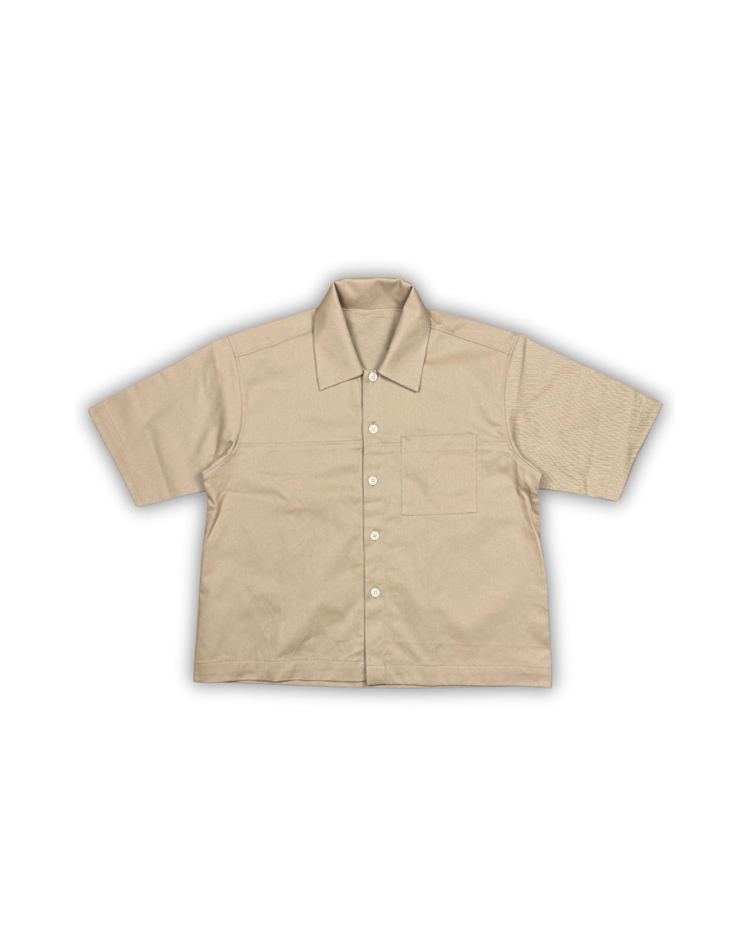Beige Utility Camp Shirt