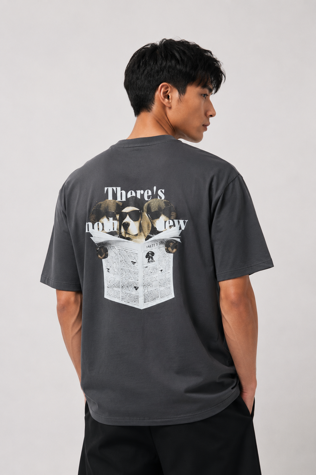 Workwear Dachshund Graphic Tee – Charcoal