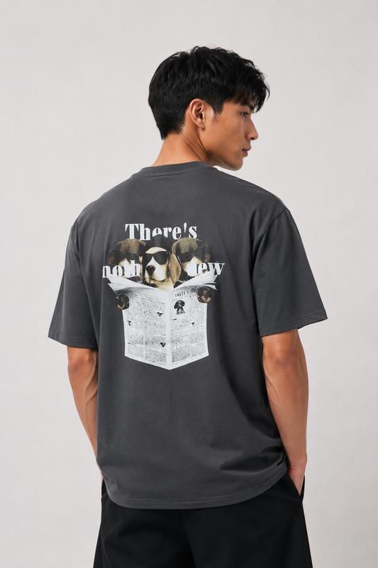 Workwear Dachshund Graphic Tee – Charcoal