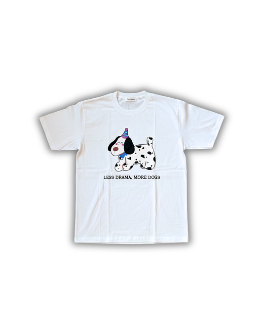 Less Drama Tee – White