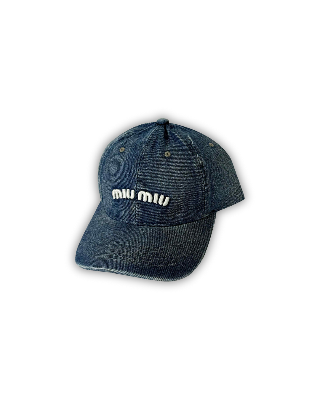 Miu Miu Inspired Denim Cap