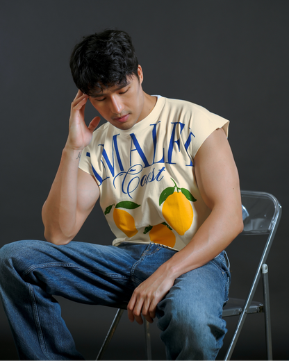 Amalfi Coast Lemon Tee — Cream