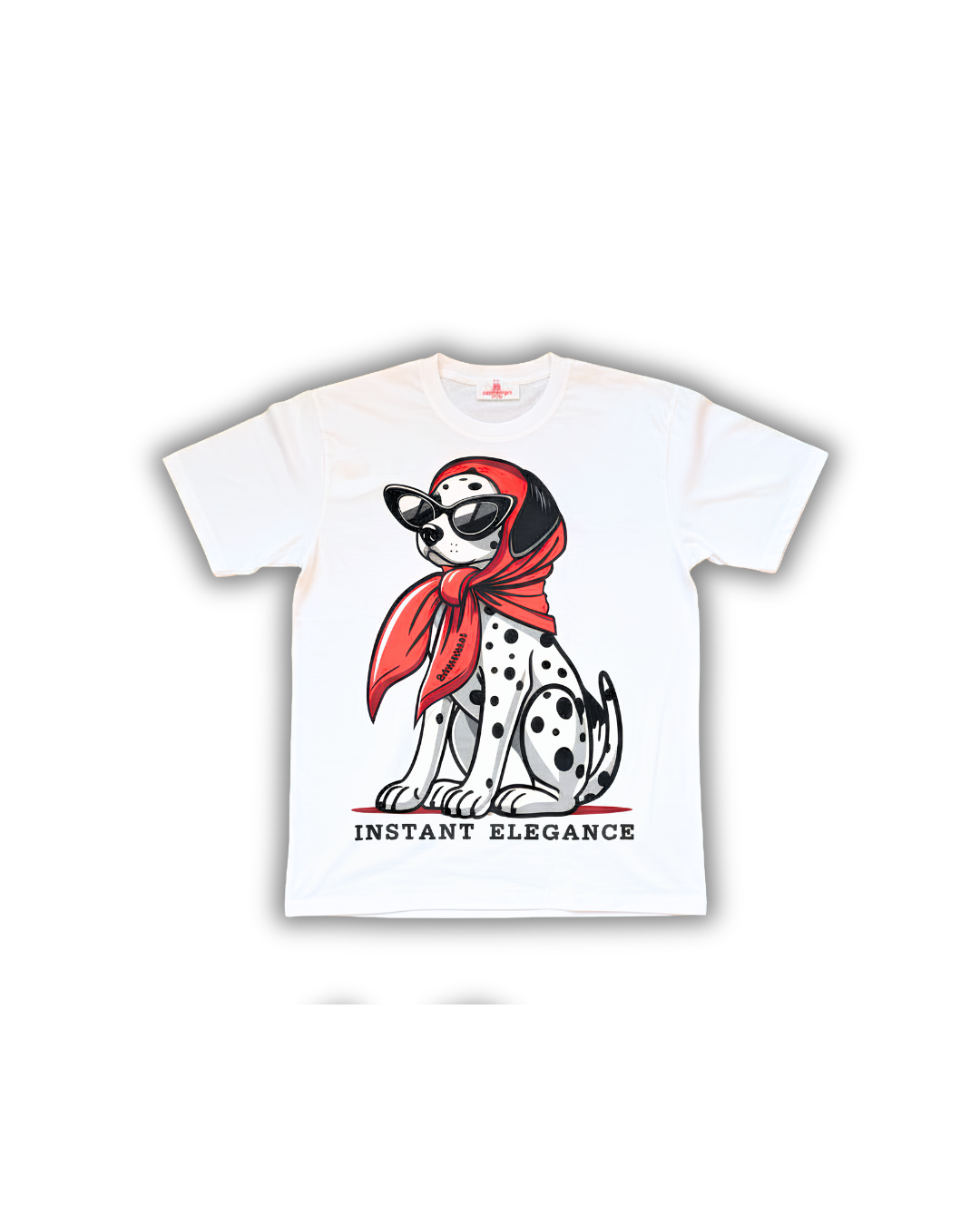Dalmatian Elegance Tee — White