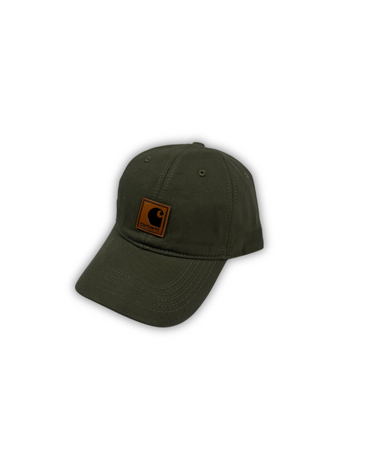 Carhartt-Inspired Canvas Cap – Olive Green