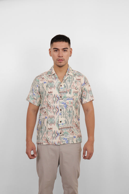 Ikat Mirage Camp Shirt