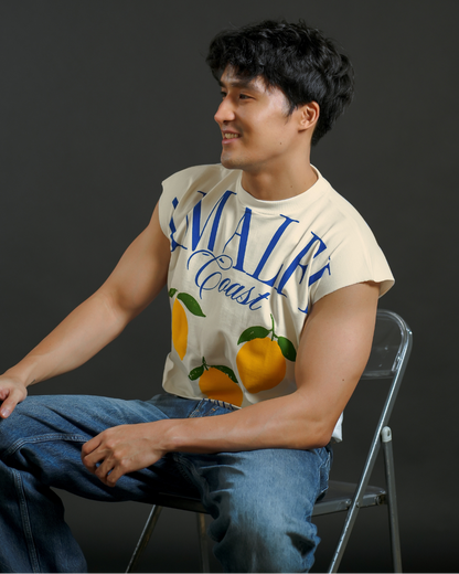 Amalfi Coast Lemon Tee — Cream