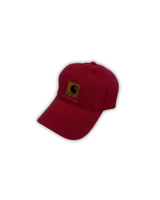 Carhartt-Inspired Canvas Cap – Burgundy