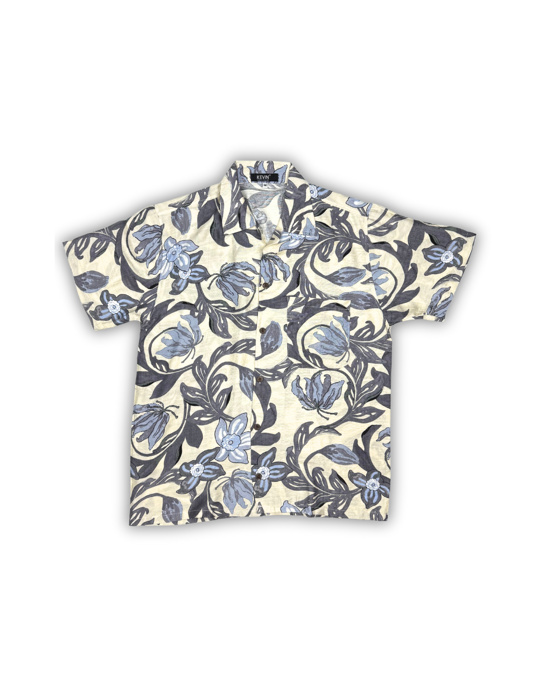 Blue Bloom Camp Shirt