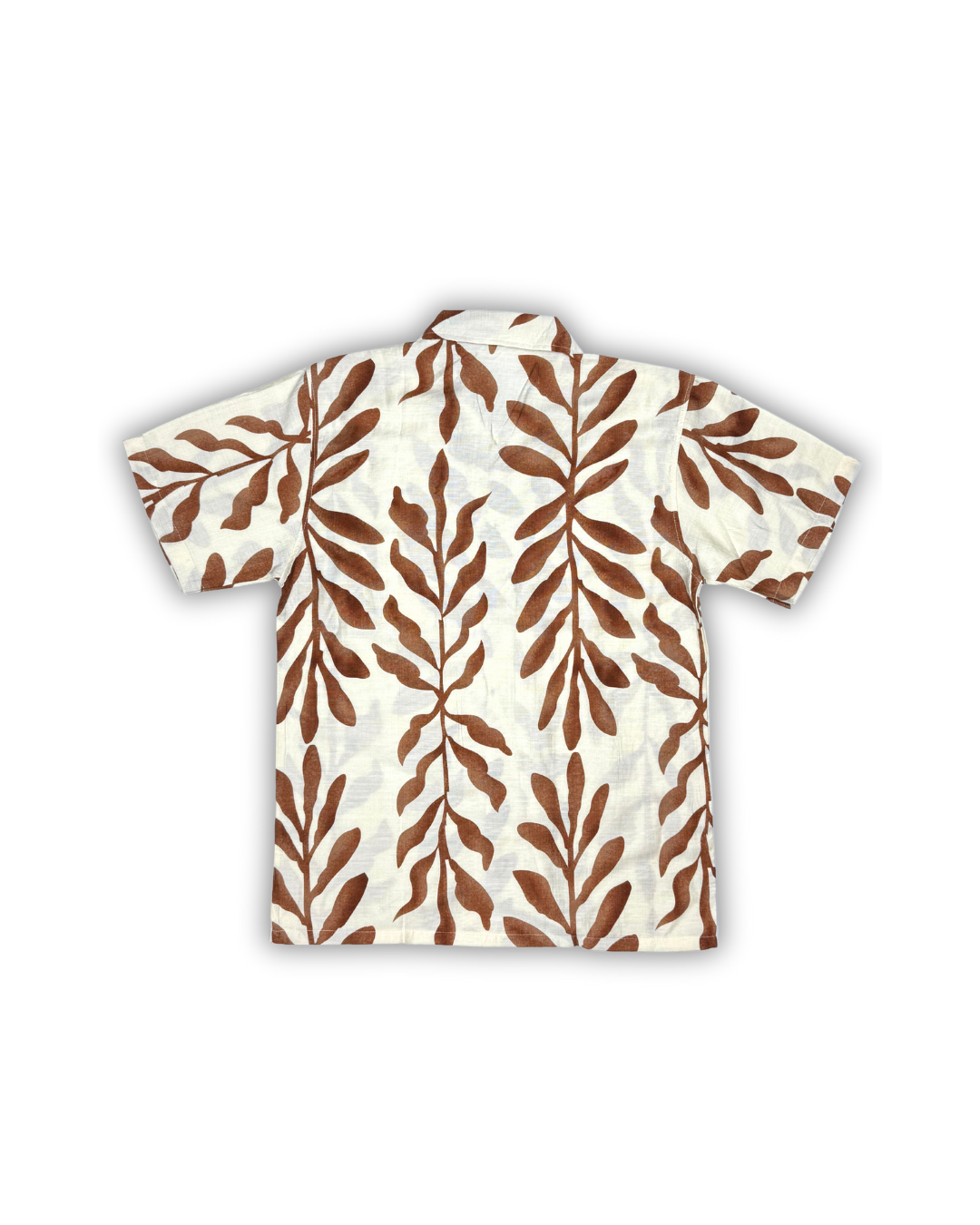Brown Tropic Vine Camp Shirt