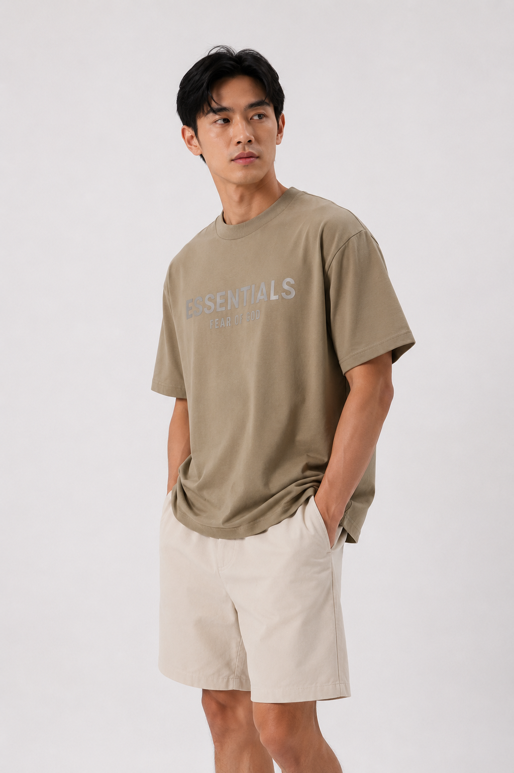 Brown Essentials Logo Inspired T-Shirt