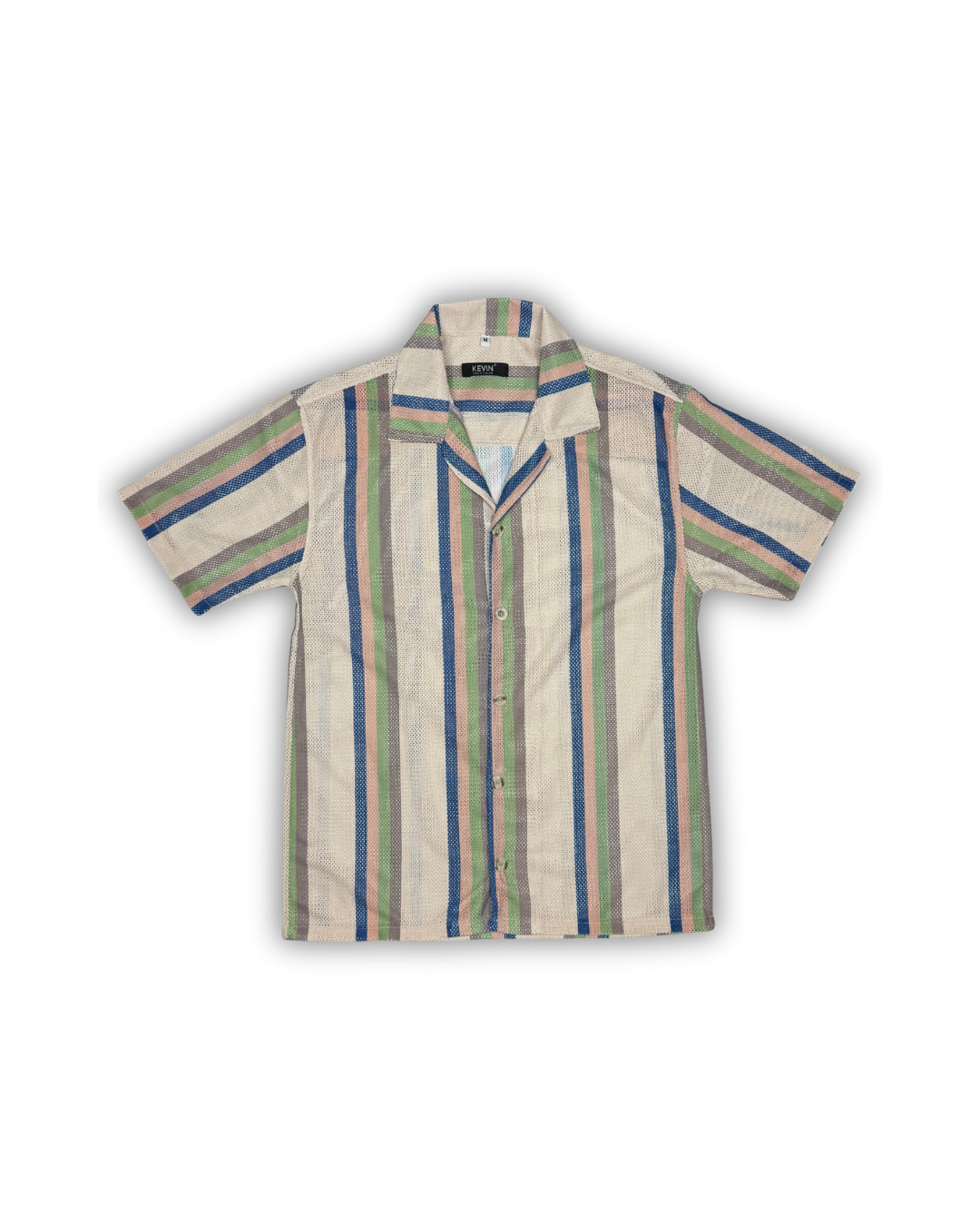 Coastal Stripe Camp Shirt