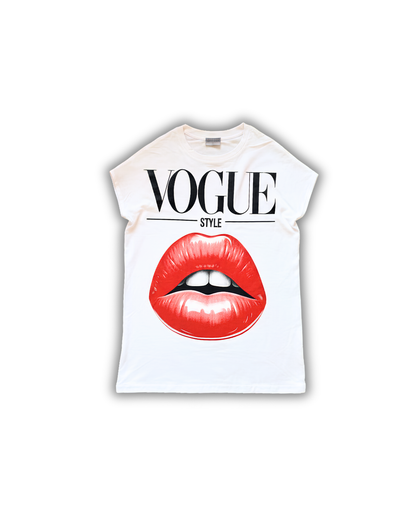 Vogue Dogs Muscle Tee  — White