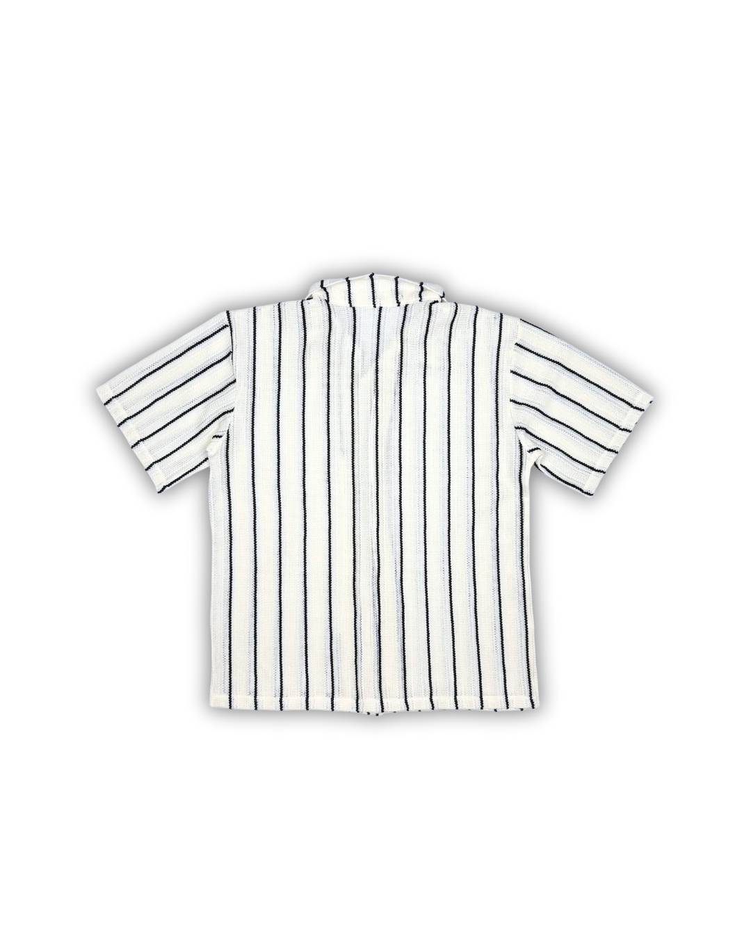 Monochrome Stripe Camp Shirt