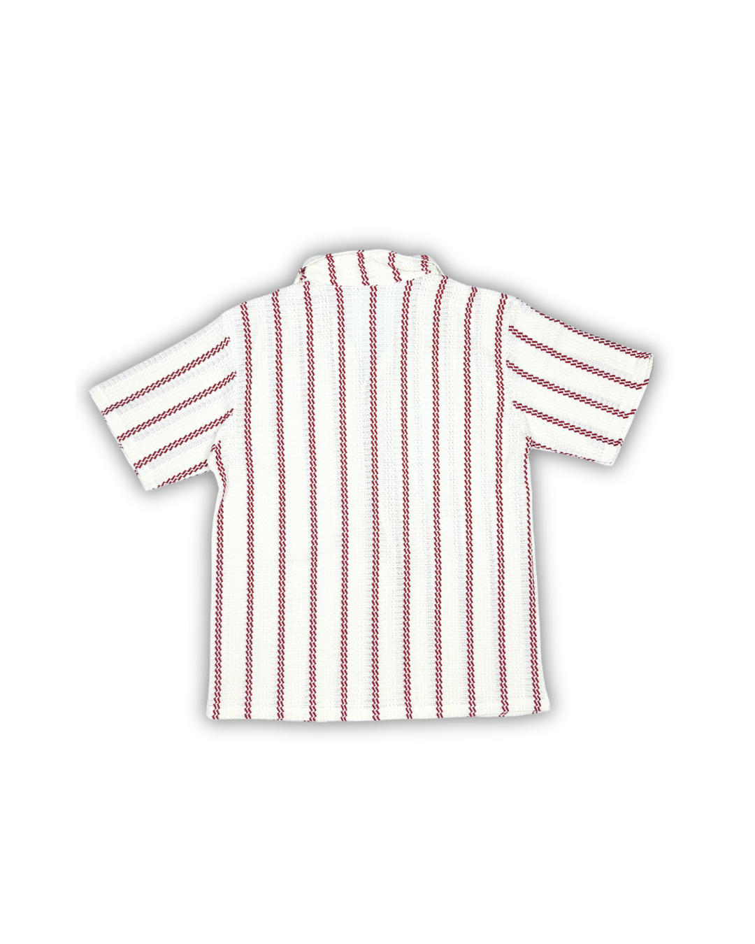 Bordeaux Stripe Camp Shirt