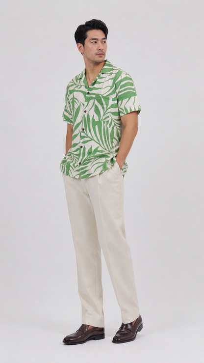 Palm Green Camp Shirt