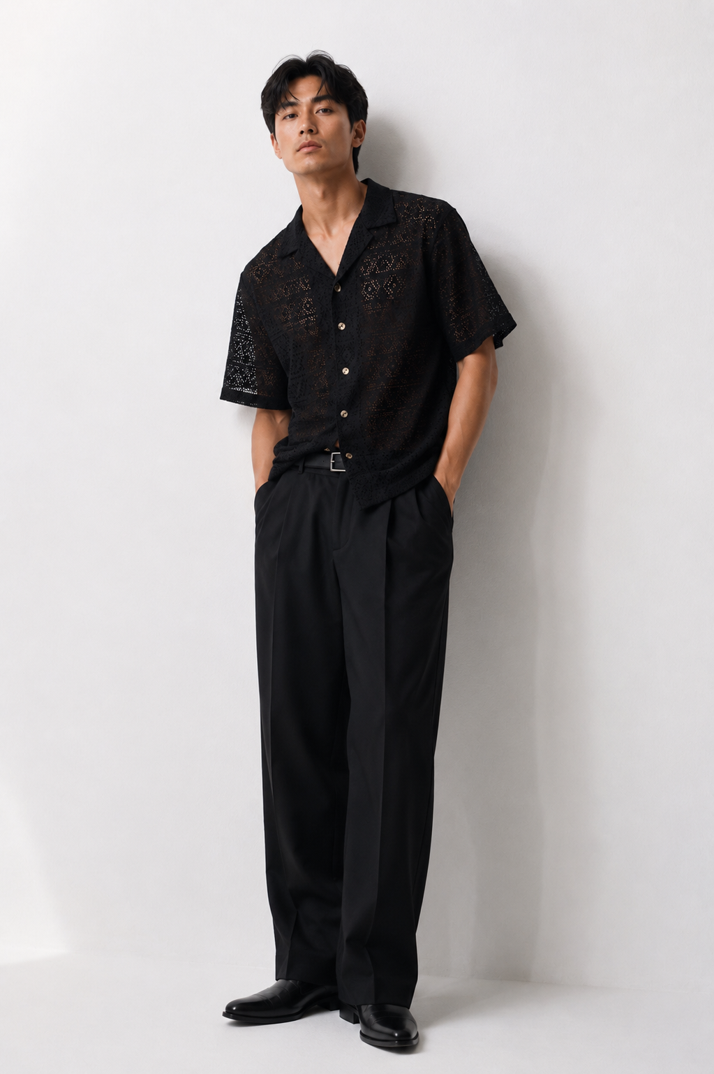 Black Tribal Camp Shirt
