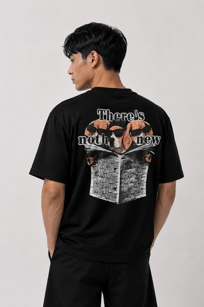 Workwear Dachshund Graphic Tee — Black