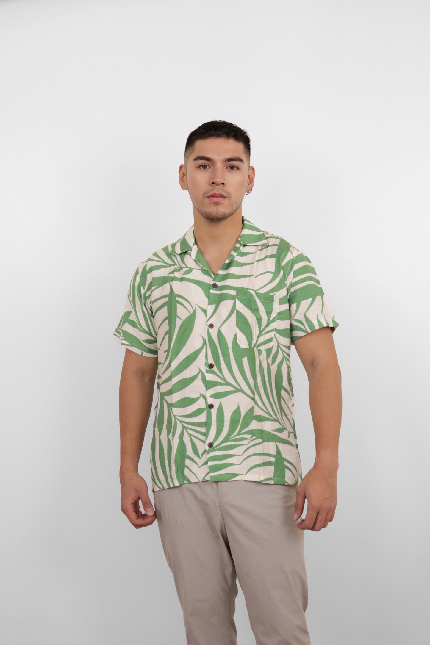 Palm Green Camp Shirt