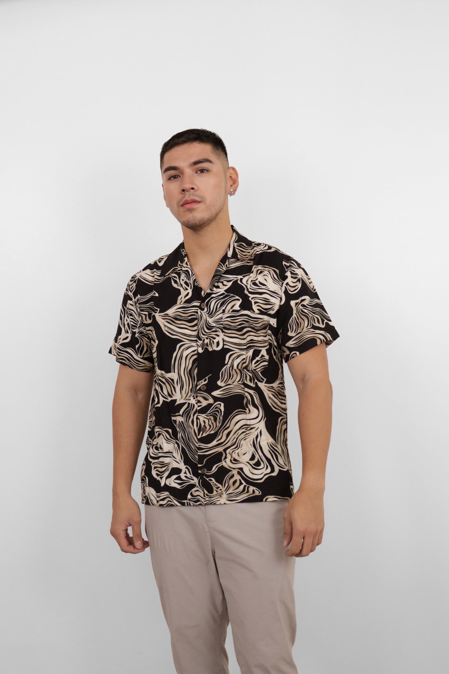 Black Marble Camp Shirt