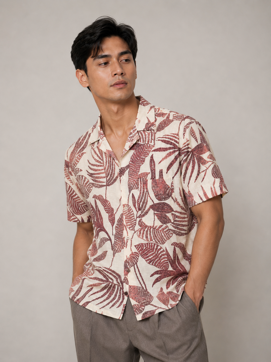 Desert Palm Resort Shirt - Slimfit