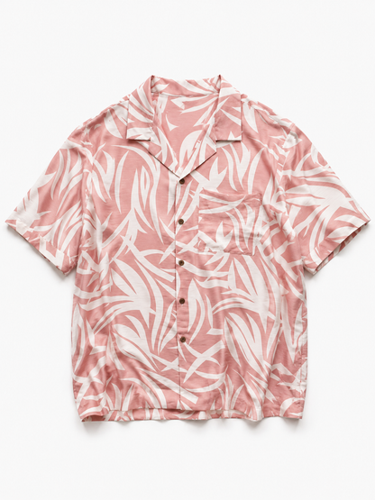 Blush Palm Resort Shirt