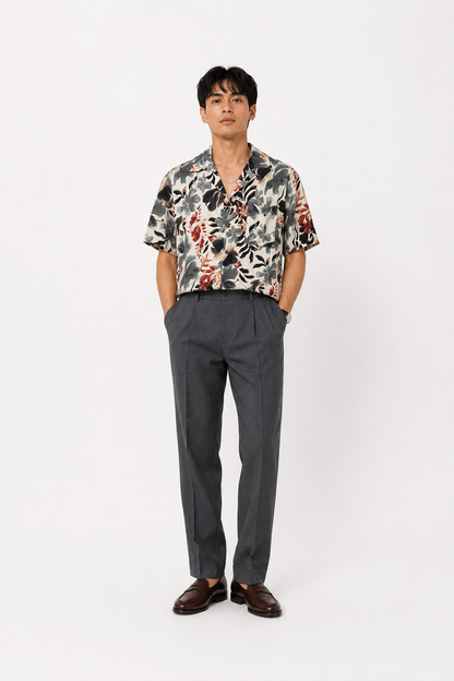 Autumn Botanical Resort Shirt