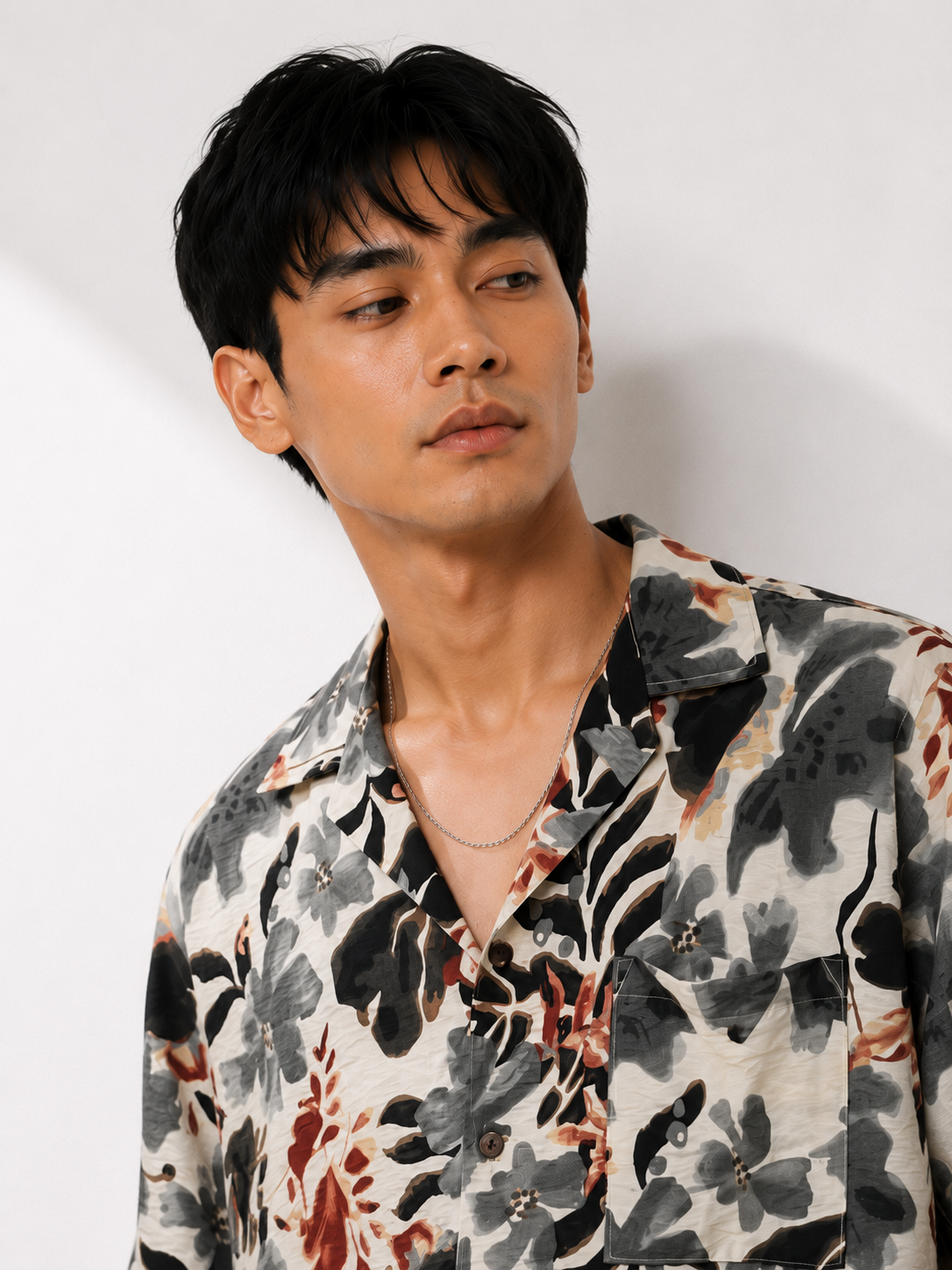 Autumn Botanical Resort Shirt