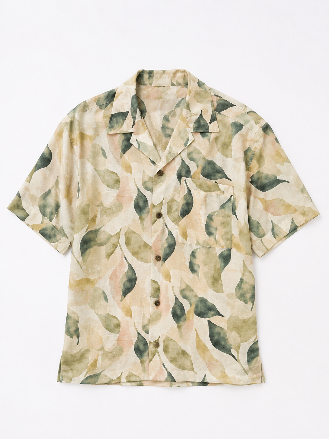 Sage Watercolor Resort Shirt