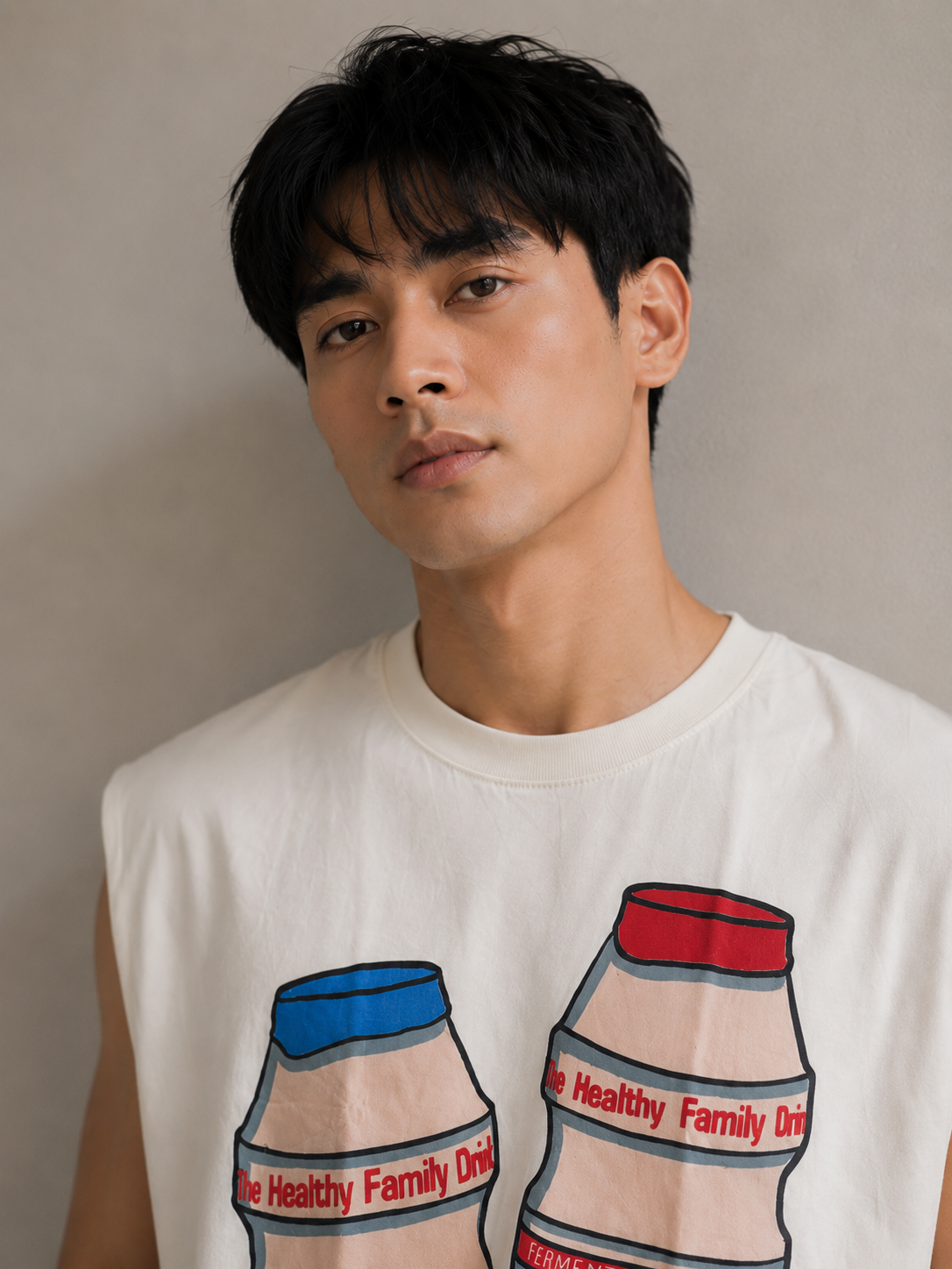 Yakult Cropped Muscle Tee