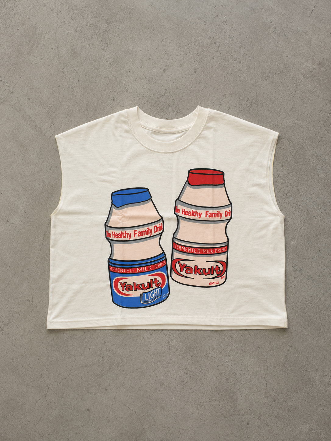 Yakult Cropped Muscle Tee
