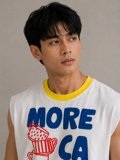 More Café Cropped Muscle Tee