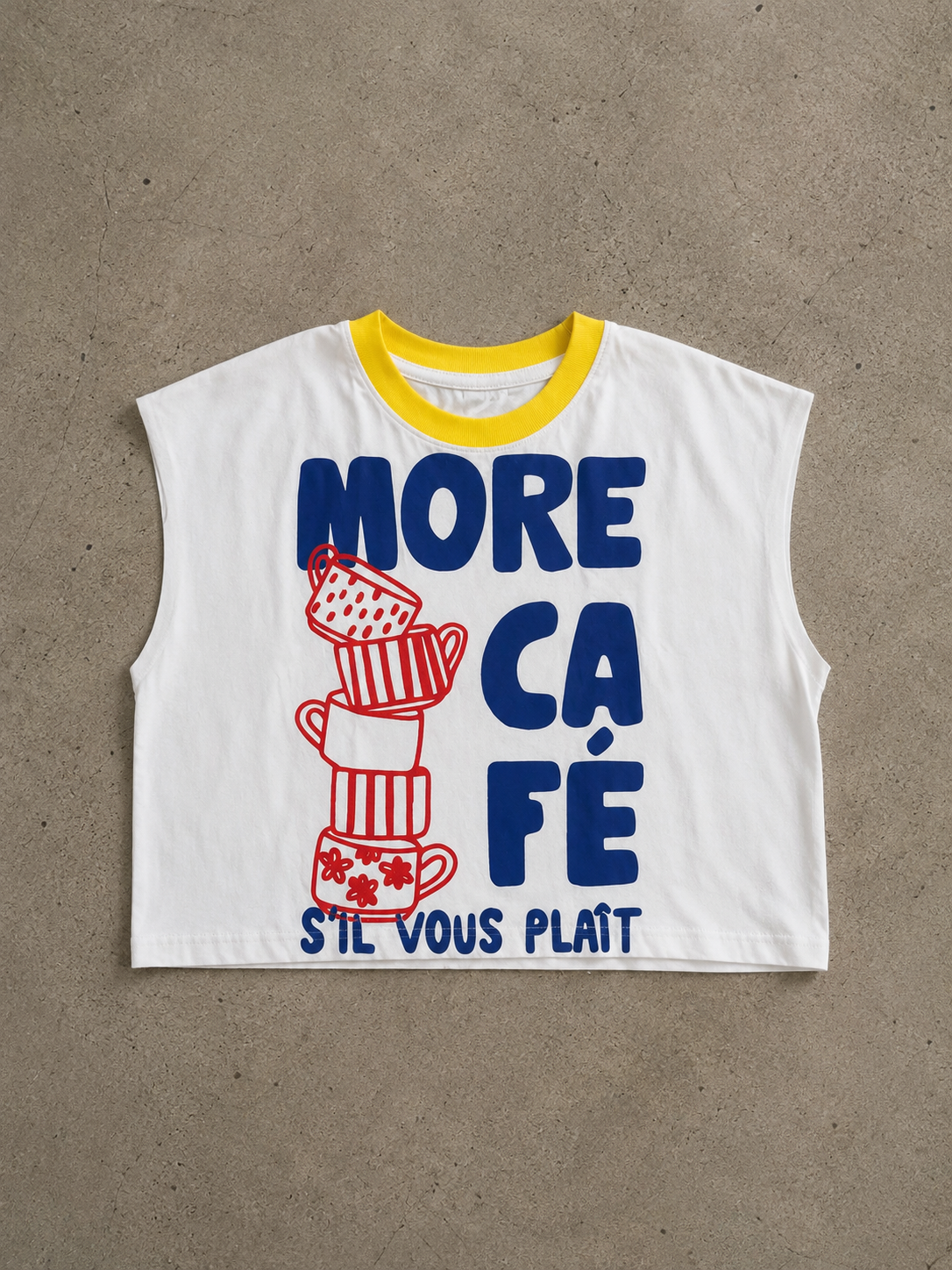 More Café Cropped Muscle Tee