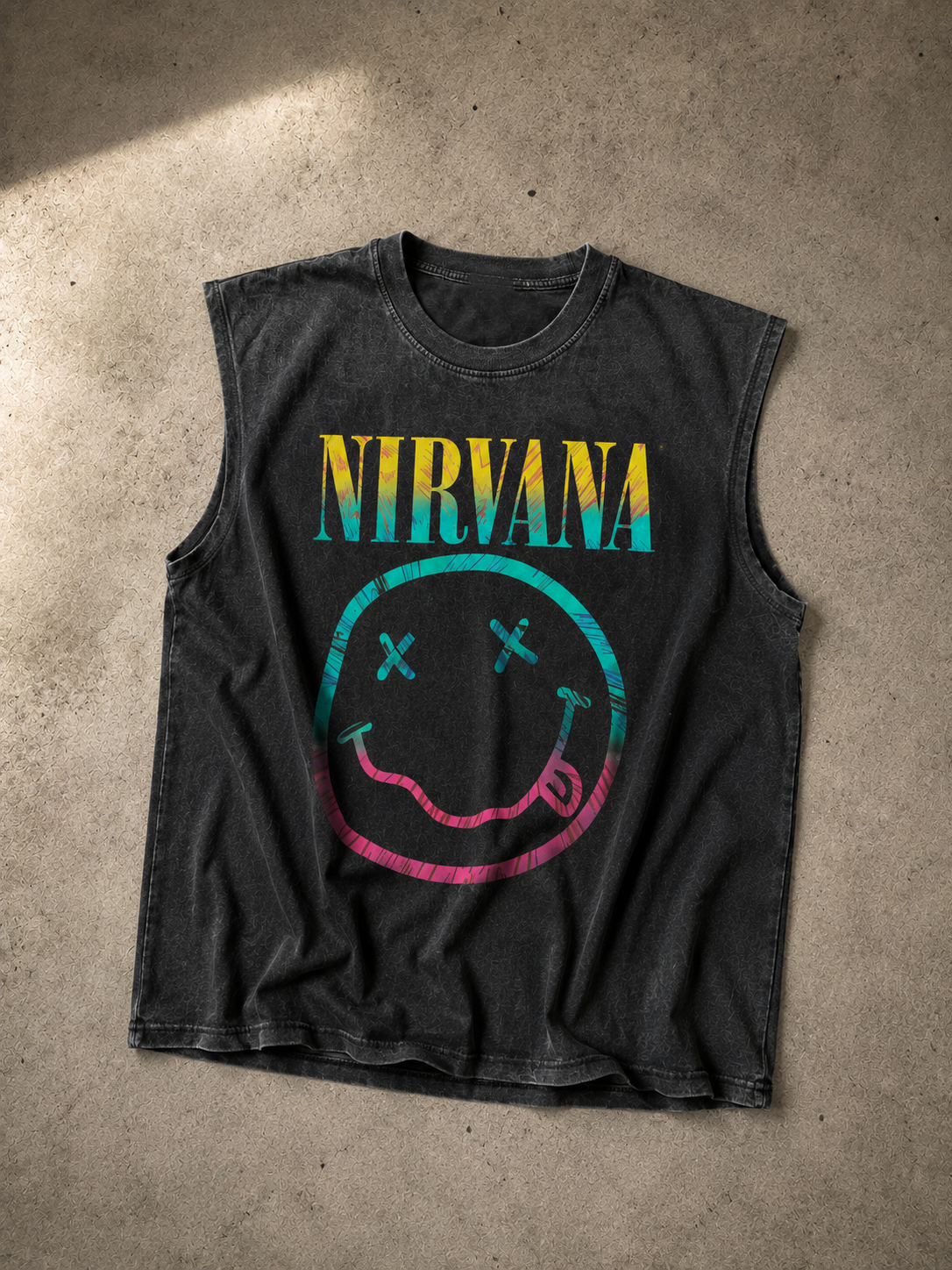 Nirvana Vintage Wash Muscle Tee