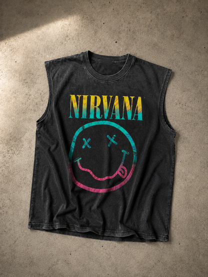 Nirvana Vintage Wash Muscle Tee