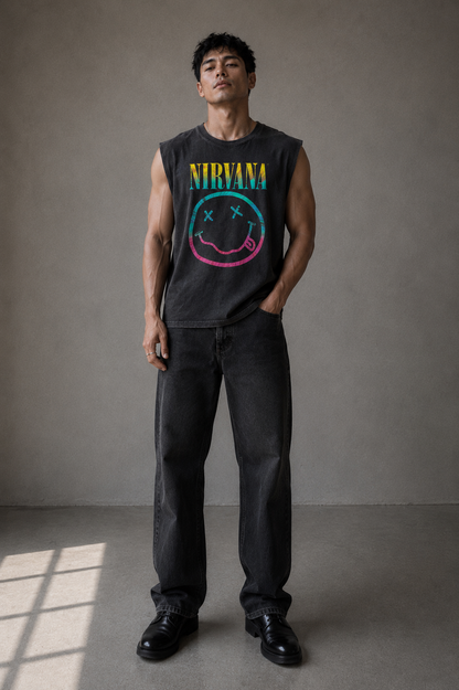 Nirvana Vintage Wash Muscle Tee