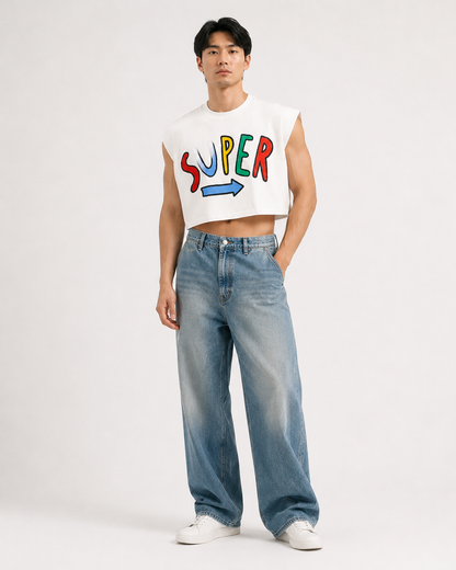 Super Classic Cropped Muscle Tee