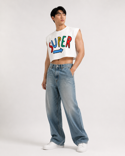 Super Classic Cropped Muscle Tee