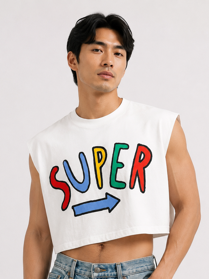 Super Classic Cropped Muscle Tee