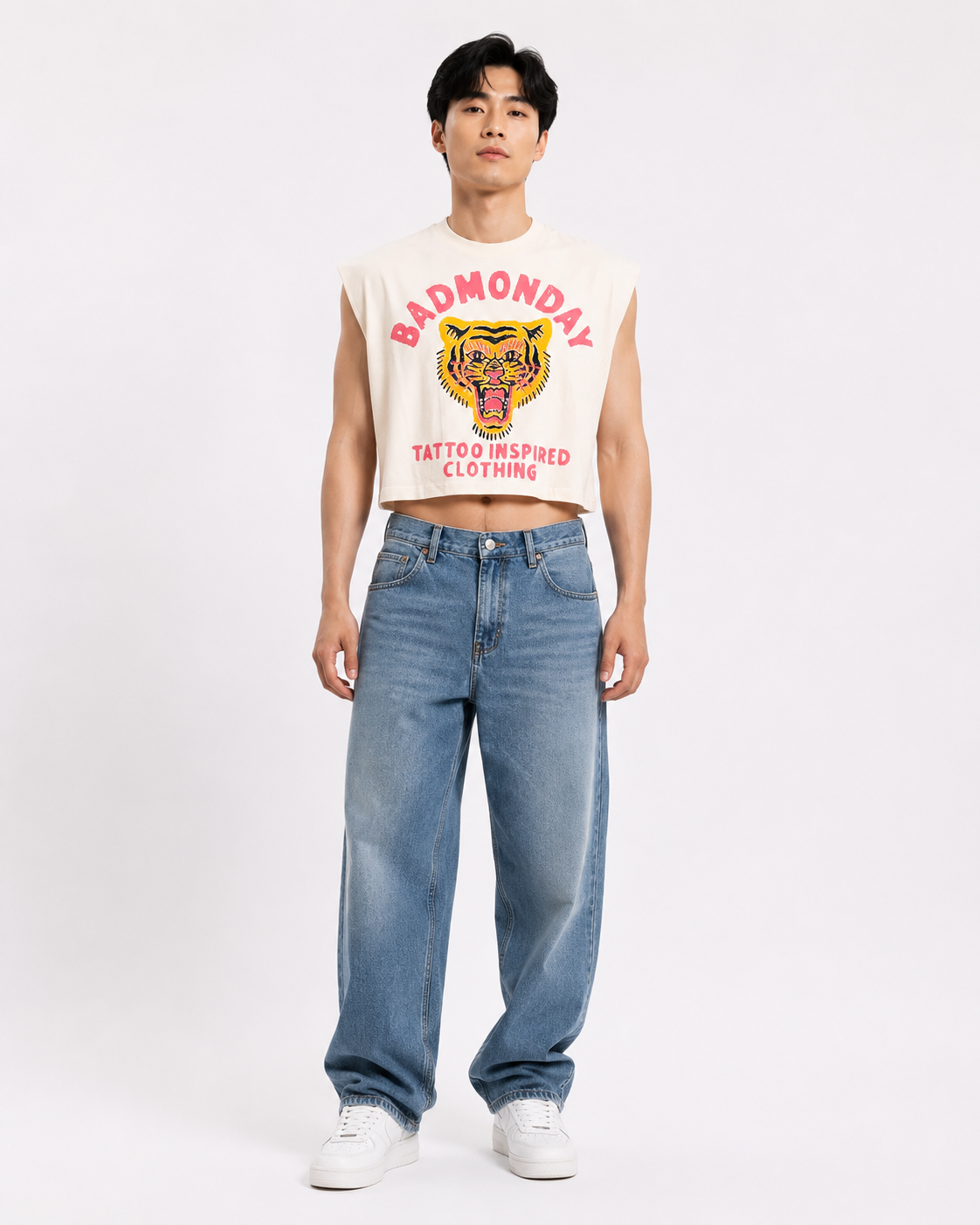 Bad Monday Cropped Muscle Tee