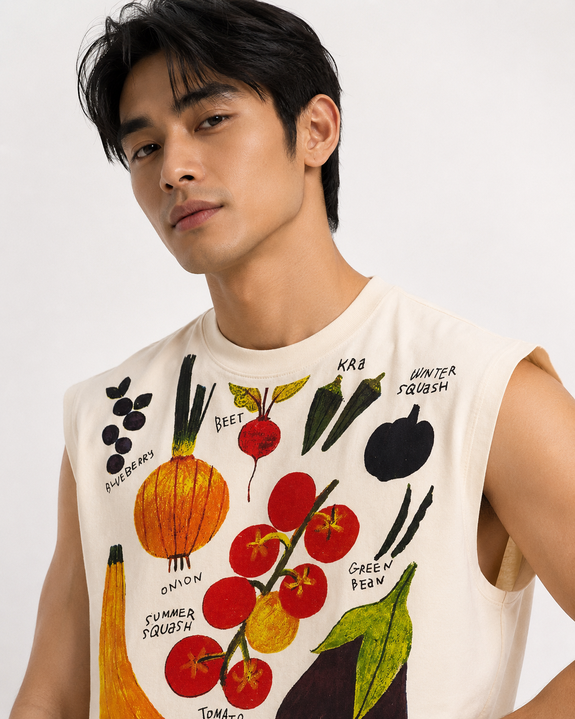 Farmer's Harvest Cropped Muscle Tee