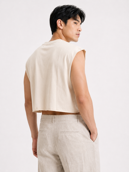Walking on the Wild Side Cropped Muscle Tee