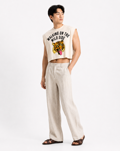 Walking on the Wild Side Cropped Muscle Tee