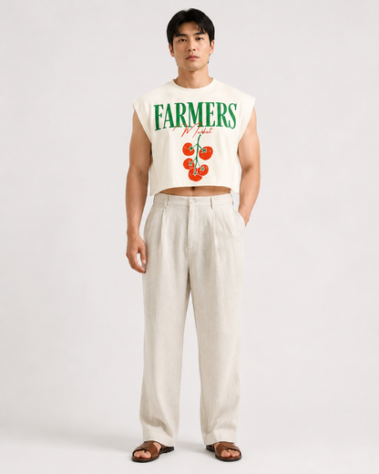Farmers Market Tomato Cropped Muscle