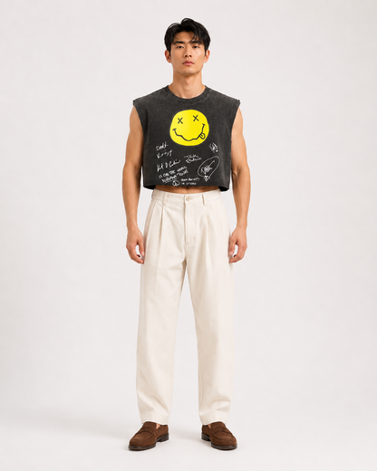 Nirvana Signature Cropped Muscle Tee