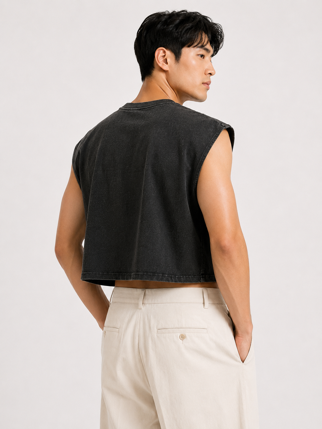 Nirvana Signature Cropped Muscle Tee