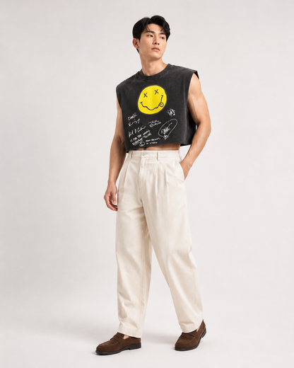 Nirvana Signature Cropped Muscle Tee