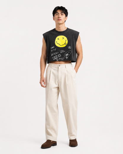 Nirvana Signature Cropped Muscle Tee
