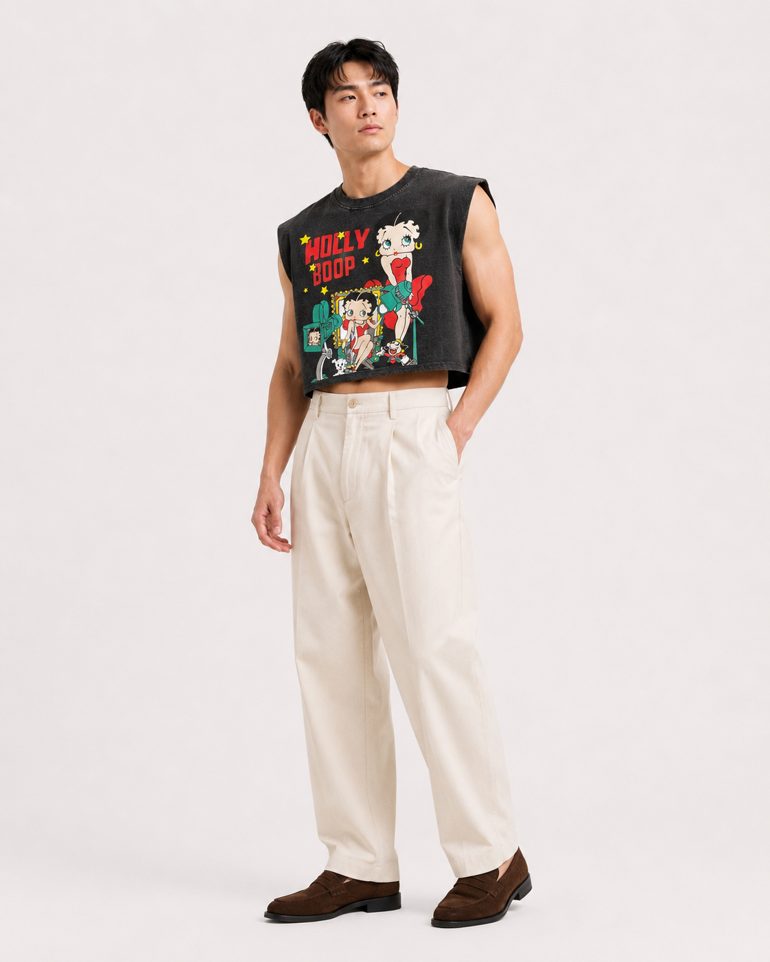 Betty Boop Cropped Muscle Tee