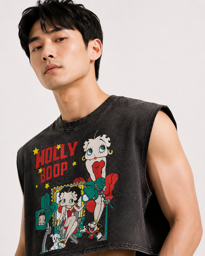 Betty Boop Cropped Muscle Tee