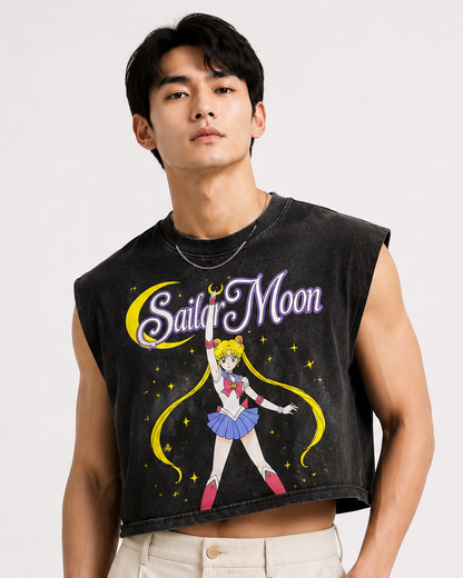 Sailor Moon Cropped Muscle Tee